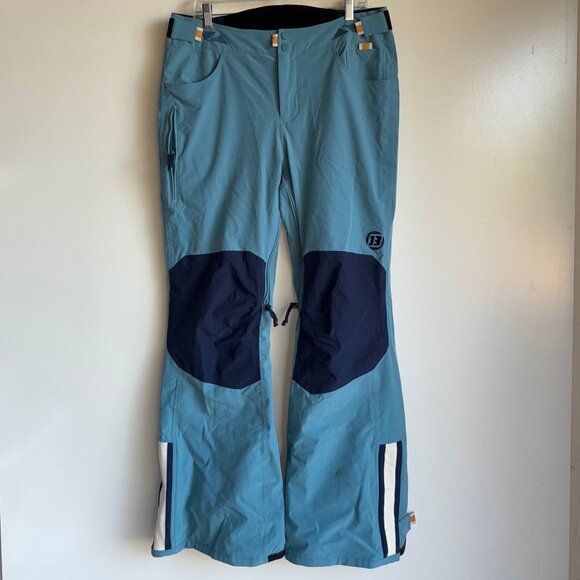 BURTON Retro Snowboard Ski Pants Women's Large Blue Snow - Picture 1 of 16